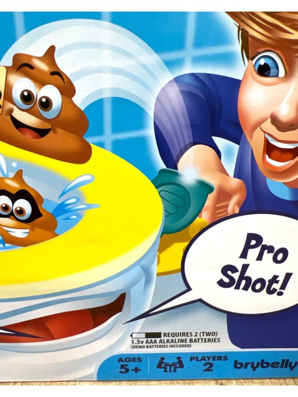 Shoot The Poop! Game For Kids Ages 5+ Includes Toilet 12 Poops & 2 Launchers - Picture 2 of 4